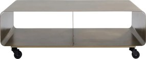 Kare Design Lounge M Tv-meubel Op Wielen Brons - 90x42x30cm.