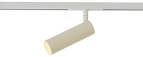 Moderne spot beige met wit voor railsysteem 1-fase GU10 35mm - Slimline Uzzy