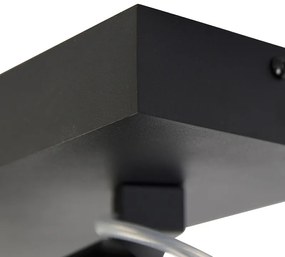 Design spot zwart verstelbaar 2-lichts - Go