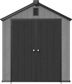 Kunststof tuinhuisje voor gereedschap Mandal 1,9 x 2,4 m CoverTech antraciet