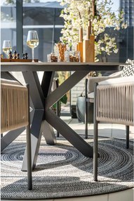 Garden Impressions Duuk tuintafel rond 120 cm - Napoli sand