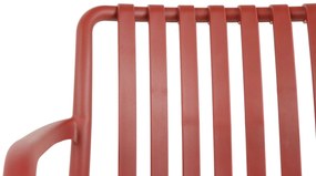 Tuinset 4 personen 160 cm Kunststof Rood Domani Furniture Vento/Weston