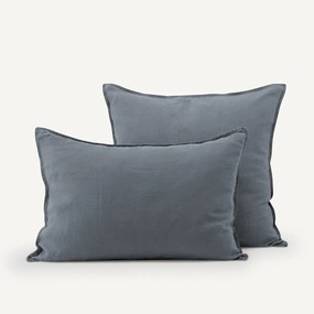 Kussensloop in gewassen hennep, Helm