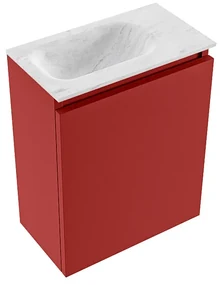 Mondiaz Ture DLux toiletmeubel 40cm fire met wastafel opalo links met kraangat