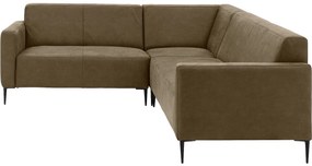 Goossens Key West groen, micro leer, 2-zits, modern design