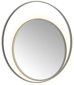Hotbath &More Round 2 spiegel 120x120cm geborsteld gunmetal PVD