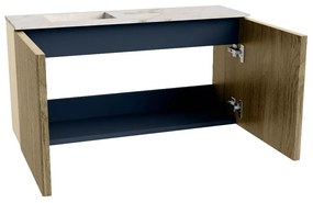 Mondiaz Joya DLux 80cm toiletmeubel dusk met wastafel faye links 1 kraangat frappe