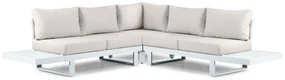 Hoek loungeset 5 personen Aluminium Wit  Lifestyle Garden Furniture Lorenzo