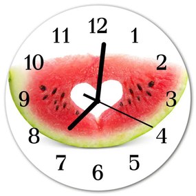 Ronde glazen klok Watermeloen fi 30 cm