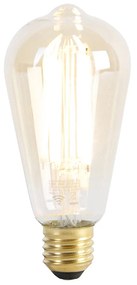 Smart Moderne tafellamp met dimmer zwart incl. Wifi ST64 - Balenco Wazo Modern E27 Binnenverlichting Lamp