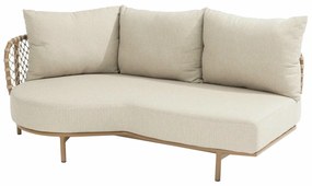 De Martinique hoek loungebank amber XL met knuffelhoek