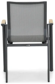 Tuinset 4 personen 181 cm Aluminium/textileen Grijs Lifestyle Garden Furniture Fiora/Palermo
