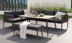 Mindoro Garden Point aluminium tuinset antraciet