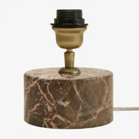 Orlena Tafellampvoet Van Natuursteen Bruin Marmer Emperador - Sklum