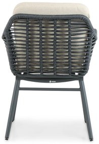Tuinstoel Aluminium/rope Grijs-antraciet Coco Antoni