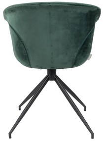 Zuiver Mia Eetkamerstoel Groen Velvet