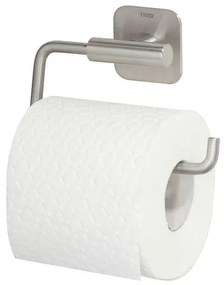 Tiger Colar Toiletrolhouder - zonder klep - zelfklevend - geborsteld RVS 1314030946