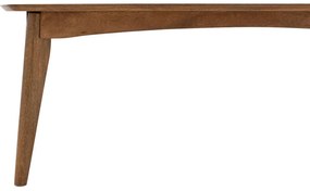 Goossens Salontafel Austin semi rechthoekig, hout mango bruin, stijlvol landelijk, 110 x 42 x 60 cm