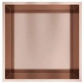 Hotbath &MORE Inbouwbox of inbouwnis - 30x30x10 - Geborsteld koper PVD BOX030BCP