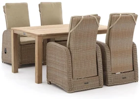 Intenso Umbria/ROUGH-S 160cm dining tuinset 5-delig verstelbaar