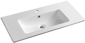 Sapho Cirasa Compact badmeubel 80cm wit glans met witte wastafel