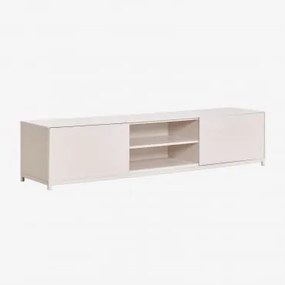 Kivora Mdf Tv-meubel ↔︎ 180 Cm & Gardenia Wit - Sklum