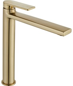 Wastafelkraan Rea Verso Gold Brush High
