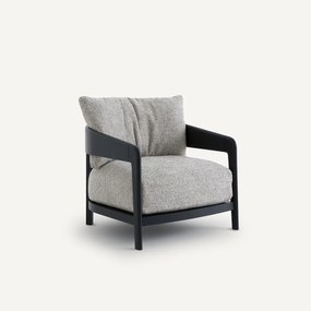 Fauteuil essenhout met naturelle of zwart tint Magalena