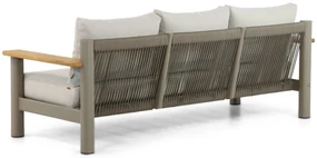 Stoel en Bank Loungeset 5 personen Aluminium/teak Taupe  Santika Furniture Santika