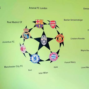INSPIO Muursticker - Voetbalwereld