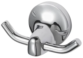 Haceka Aspen Handdoekhaak - dubbel - rond - chroom 1208526