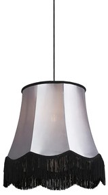 Retro hanglamp zwart met grijs 45 cm - Granny