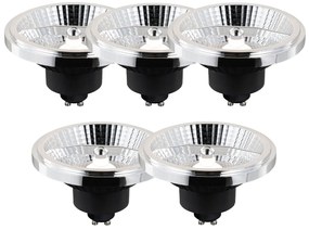 Set van 5 Smart GU10 dimbare LED lampen AR111 10W 800 lm 2200 - 6500K