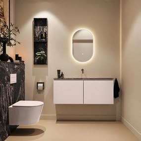 Mondiaz Ture DLux toiletmeubel 120cm rosee met wastafel lava midden zonder kraangat