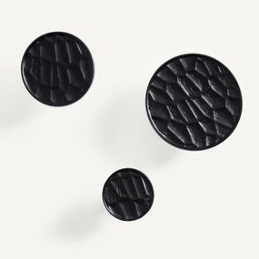 Set van 3 gebeitste eiken jashaken, HANGO