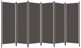 vidaXL Kamerscherm met 6 panelen 300x180 cm antraciet