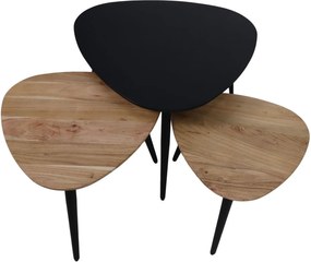 Modern Salontafel Peso set van 3 Bruin
