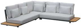 4 Seasons Outdoor Arcade platform hoekbank *SALE*  Loungeset    houtkleur weerbestendig