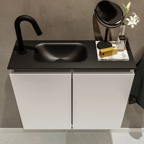 Mondiaz Ture 60cm toiletmeubel linen met wastafel urban links 1 kraangat