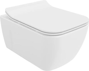 Mexen Margo wc-pot Rimless met softclose zitting slim, duroplast, wit glanzend - 30420800