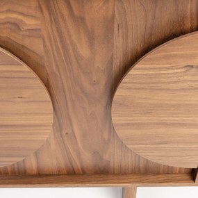 Zuiver Groove Design Dressoir Walnoot 3 Deurs 120 Cm - 120x40x58cm.