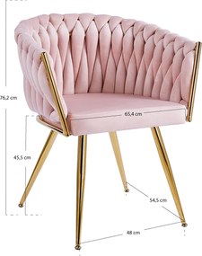 Widny Stoel Van Gouden Fluweel