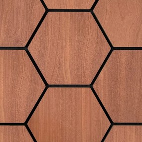 Sample Hexagon Panel Gerookt Eiken