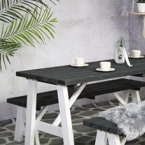 Picnic Set Rodeo - Losse banken - 6 persoons - 180 cm