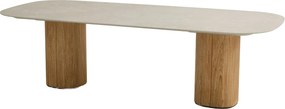 Taste by 4 Seasons Bosco tuintafel met keramisch blad Sabia Panna 240 x 105 cm Tuintafel   bruin weerbestendig