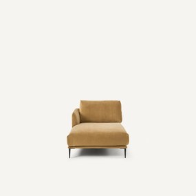 Longchair van linnen fluweel, OSCAR