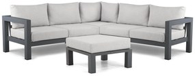 Hoek loungeset 5 personen Aluminium Grijs Lifestyle Garden Furniture Luca
