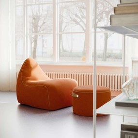 Sackit Stoel & Pouf Indoor - Orange Jaquard