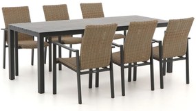 Manifesto Villongo/Menzano 220cm dining tuinset 7-delig stapelbaar