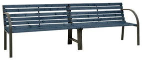vidaXL Tuinbank dubbel 241 cm Chinees vurenhout grijs